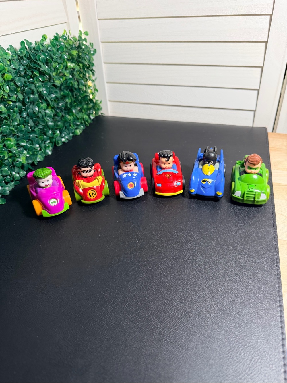 Fisher-Price Mini DC Superhero Ride-On Cars - Purple, Red, Blue, Yellow, Green